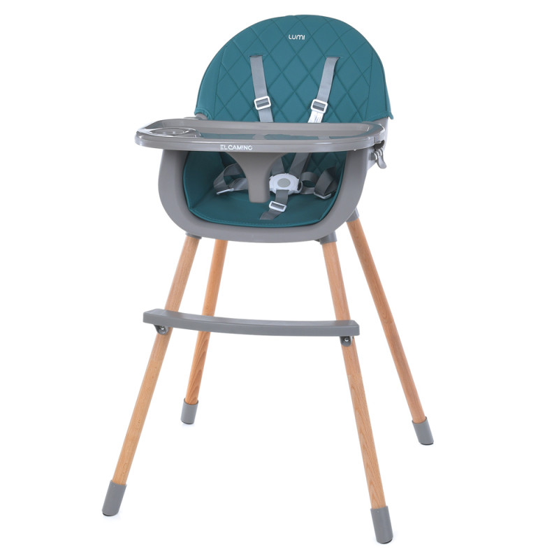Стілець для годування El Camino ME 1111 LUMI (teal) Стілець для годування El Camino ME 1111 LUMI (teal)
